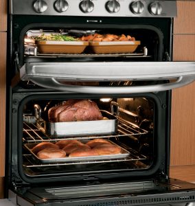 Image of an Electric Oven with Baked Items